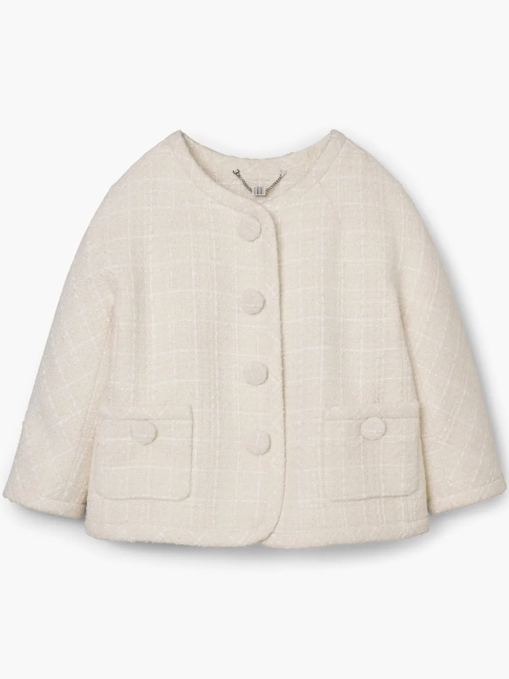 Marc Jacobs The Tweed Backwards Jacket In White