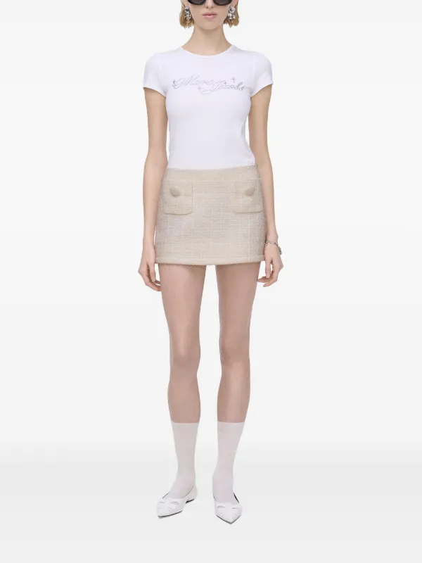ミニスカート MARC JACOBS TWEED MINI SKIRT Marc Jacobs Tweed Mini Skirt | Neutrals | FARFETCH
