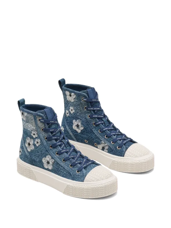 Marc Jacobs ハイカット スニーカー | ブルー | FARFETCH JP