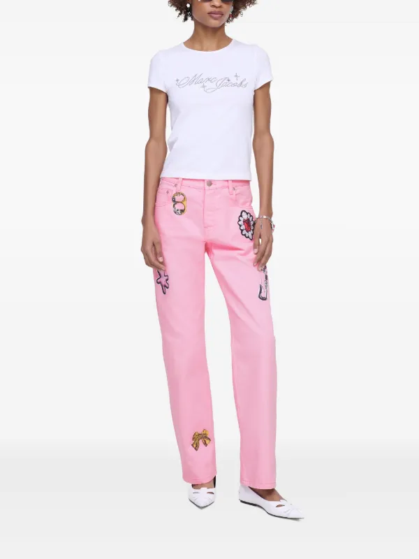 MARC JACOBS ストレートジーンズ Marc Jacobs ダメージ ストレートジーンズ