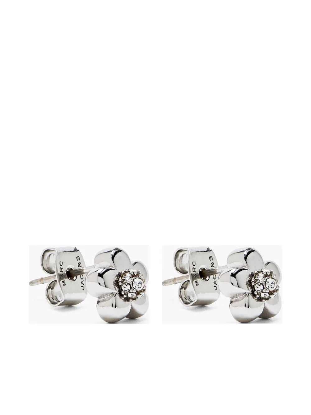 Marc Jacobs Daisy Earrings In Silver