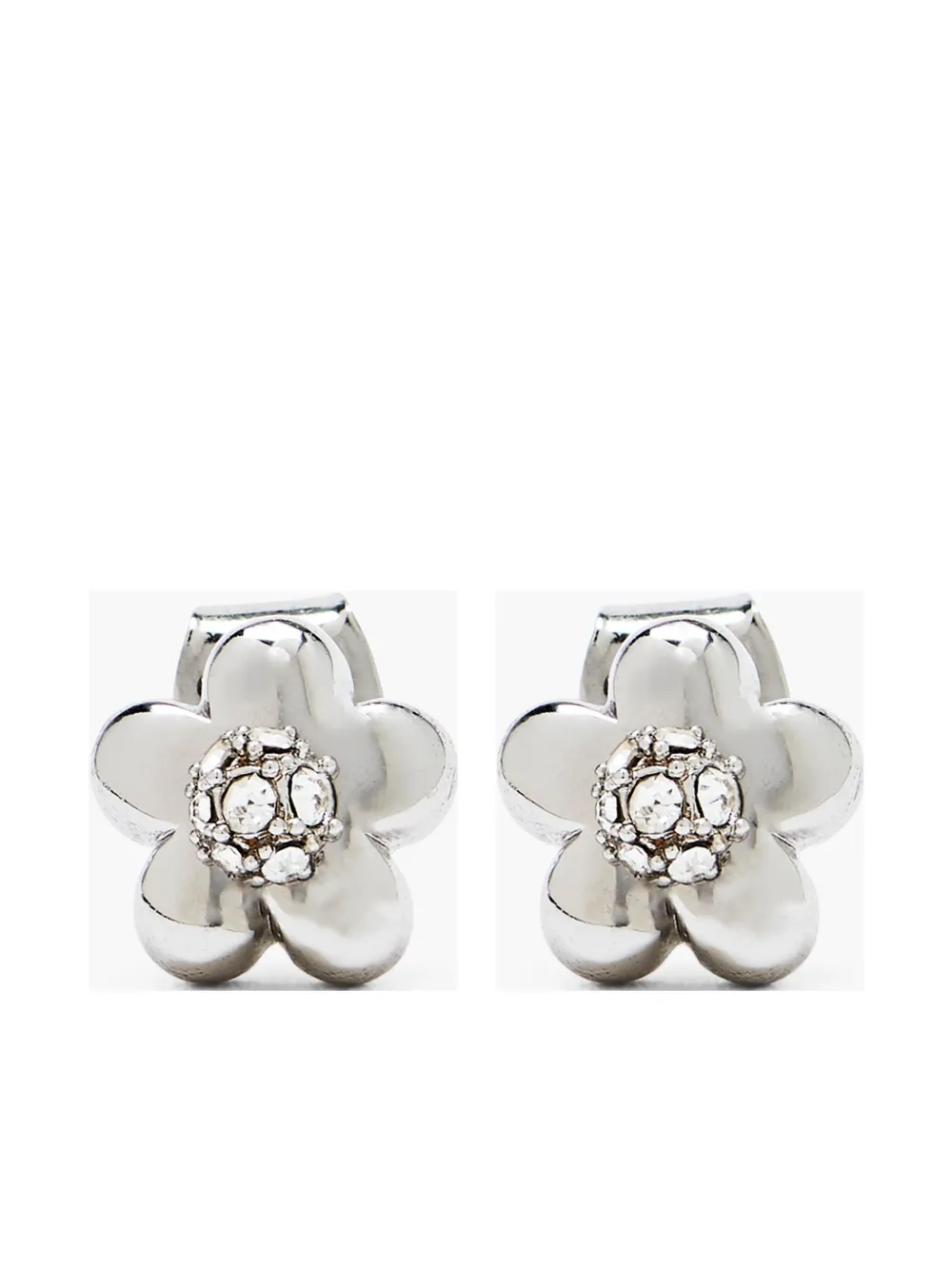 Marc Jacobs Daisy Earrings In Silver