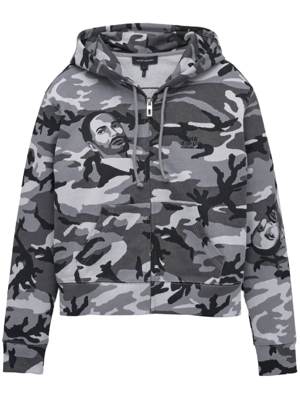 MARC JACOBS ロゴパーカー XS ホワイト/グレー 中古・古着通販】MARC JACOBS (マーク ジェイコブス) プル