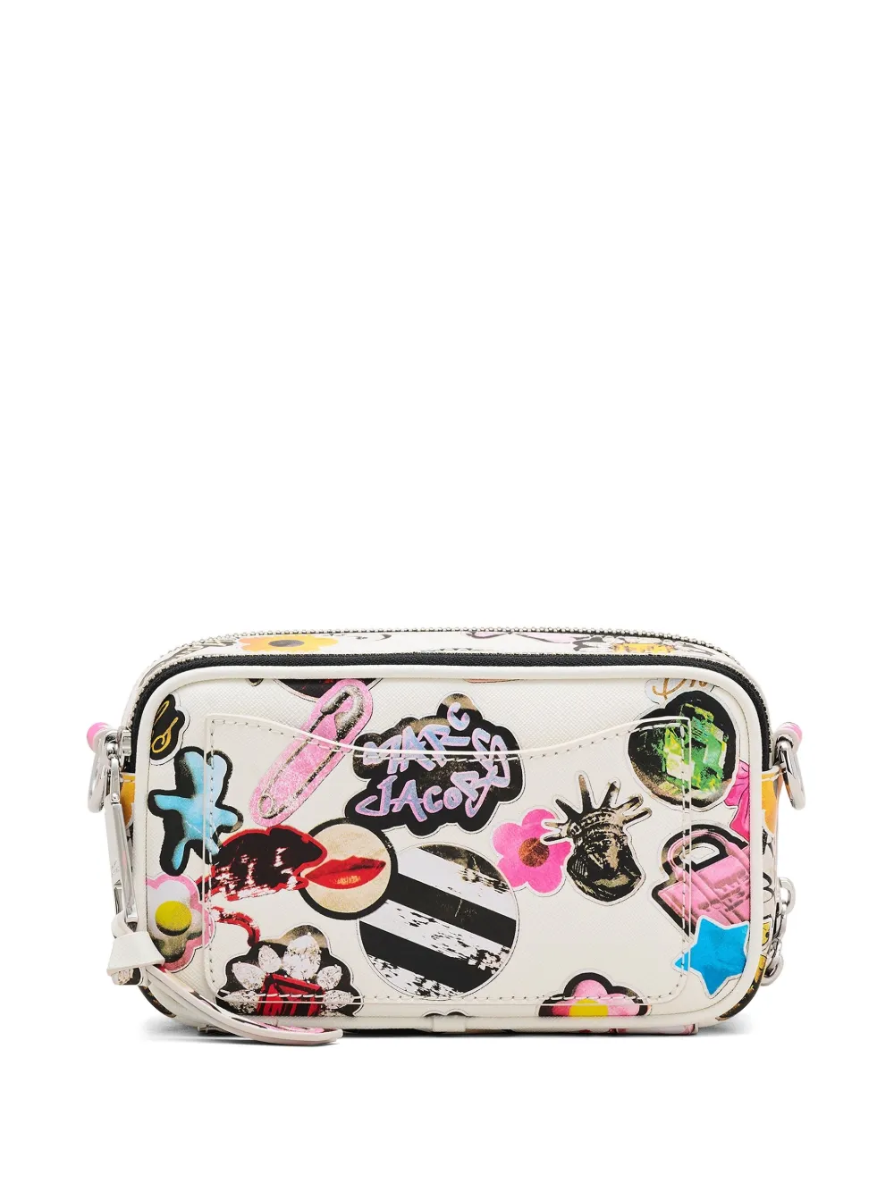 Marc Jacobs The Sticker Snapshot crossbodytas Wit