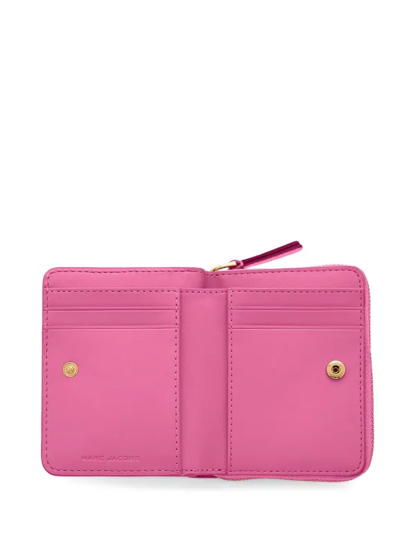 Marc Jacobs Mini The Leather Wallet | Pink | FARFETCH