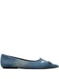 Marc Jacobs The Denim Kat ballerina flats - Blue