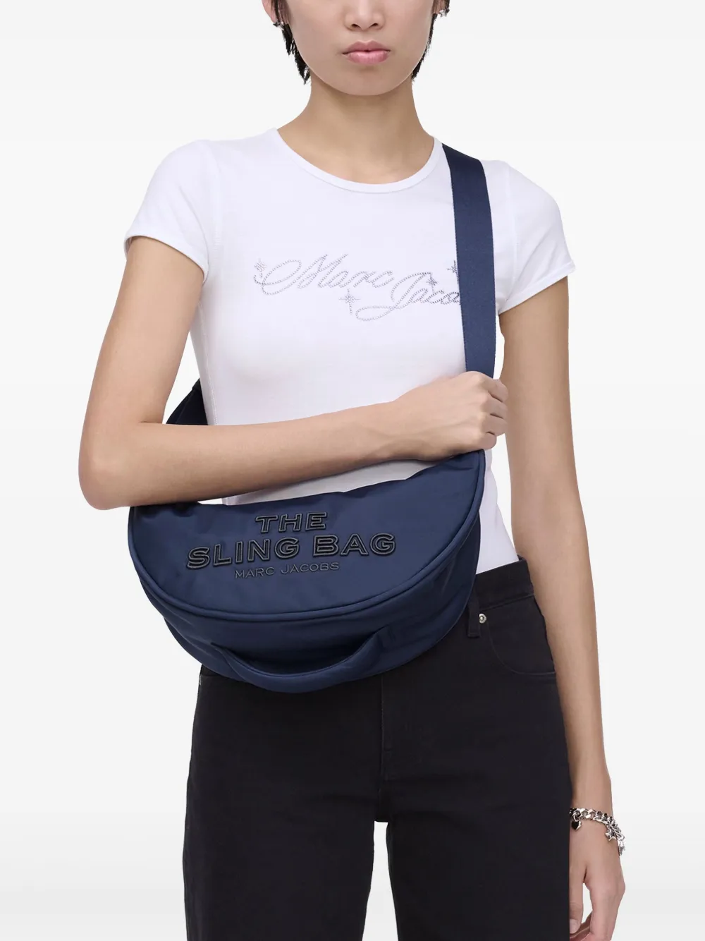 Marc Jacobs The Puffy Nylon Sling tas - Blauw