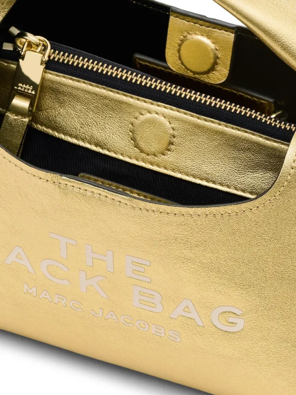 Marc Jacobs Bolsa The Mini Sack | Dourado | FARFETCH BR