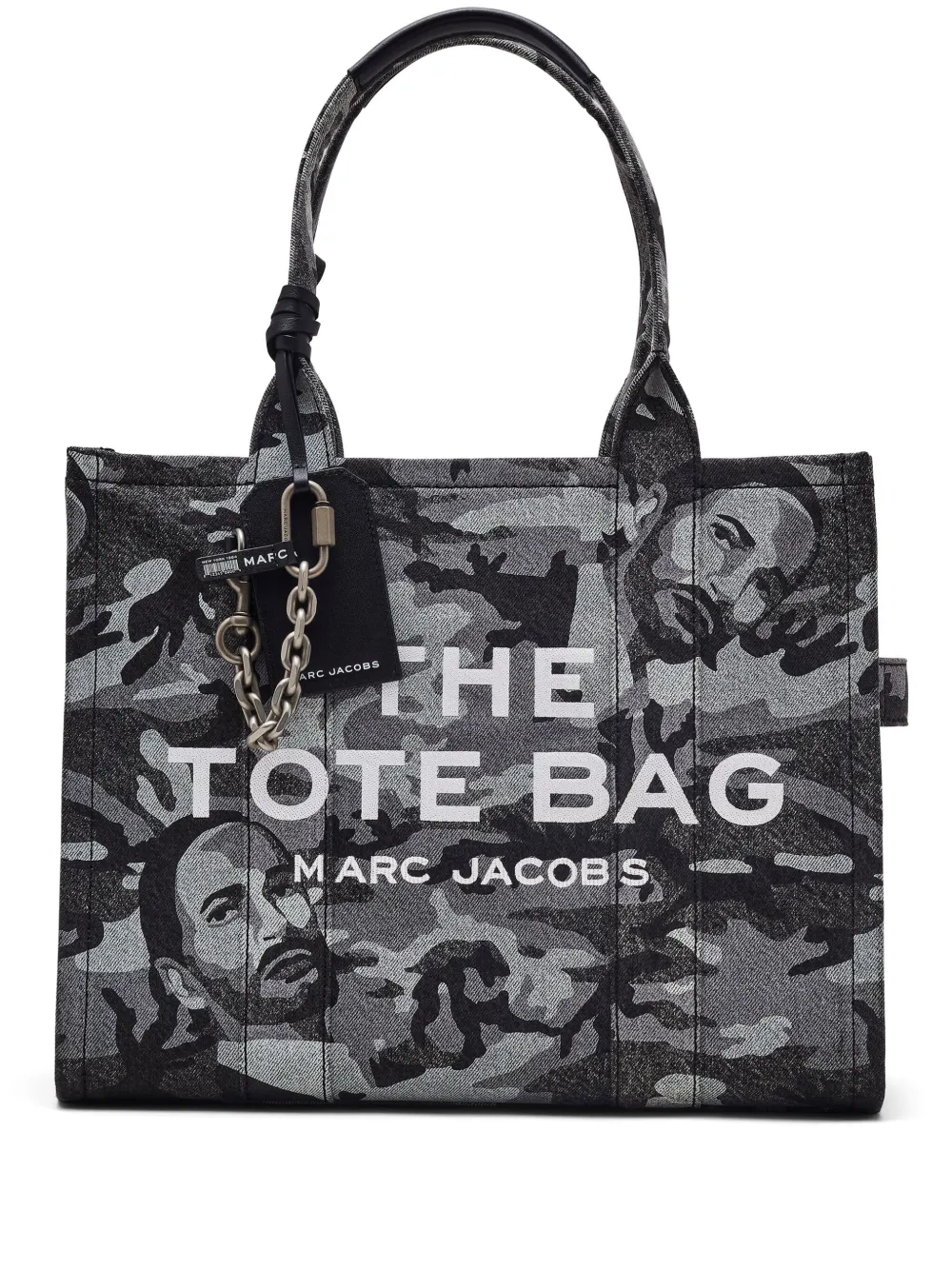 Marc Jacobs ザ ラージ トート バッグ - グレー Marc Jacobs ザ ラージ トート バッグ - グレー