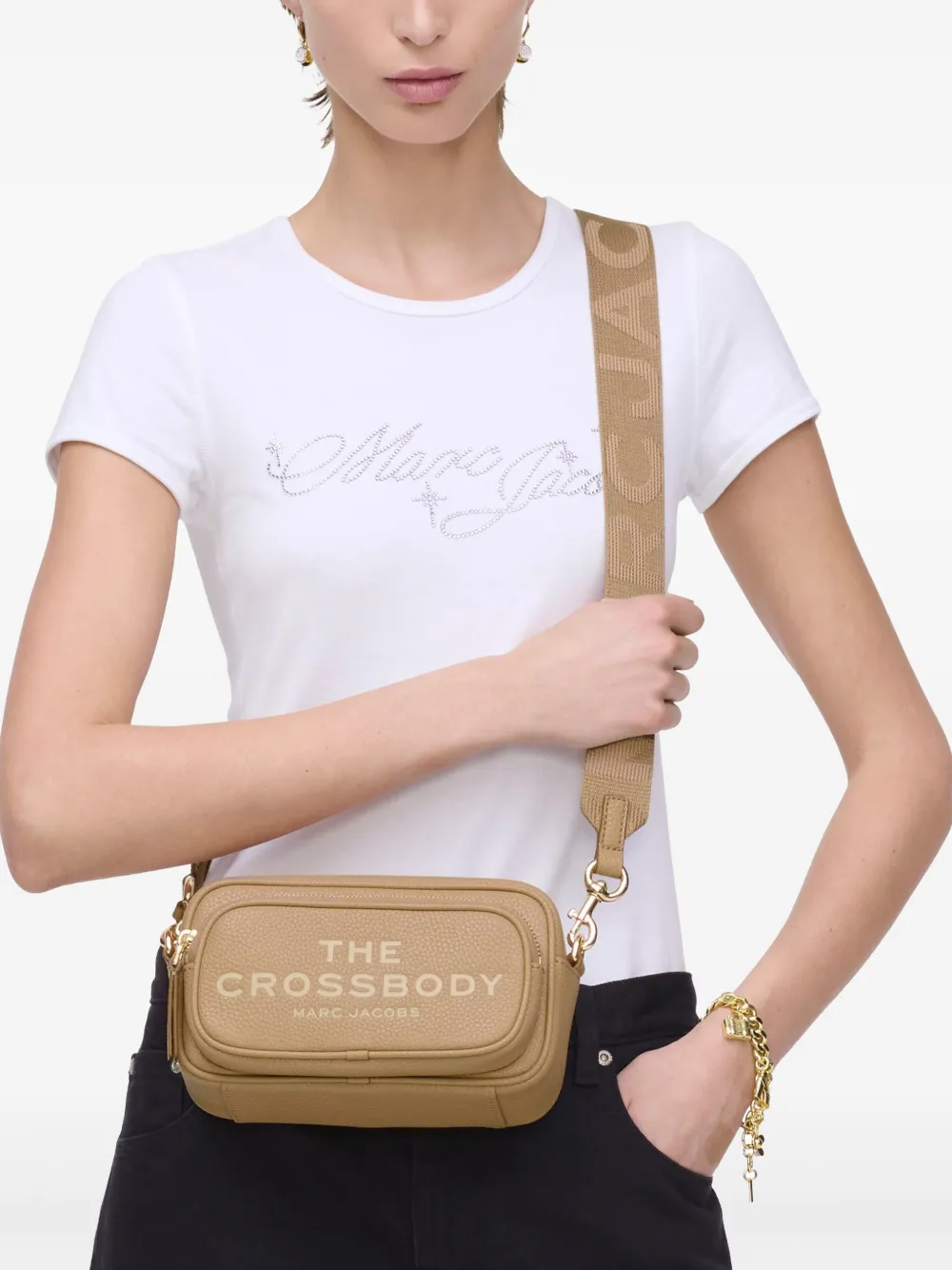 Marc Jacobs The Crossbody leren tas - Bruin