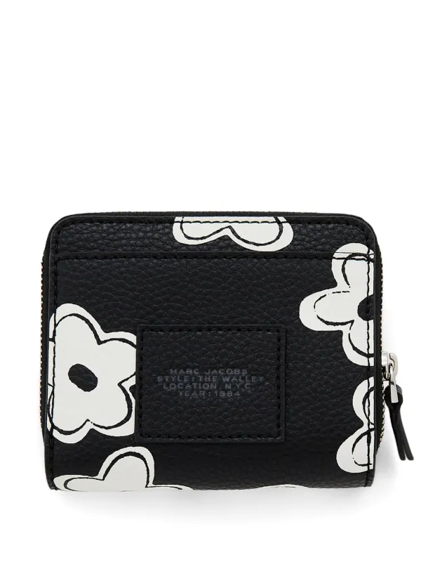 おしゃれで丈夫★Marc Jacobs Mini Black White Monogram Wallet Marc Jacobs Mini The Daisy Wallet | Black | FARFETCH