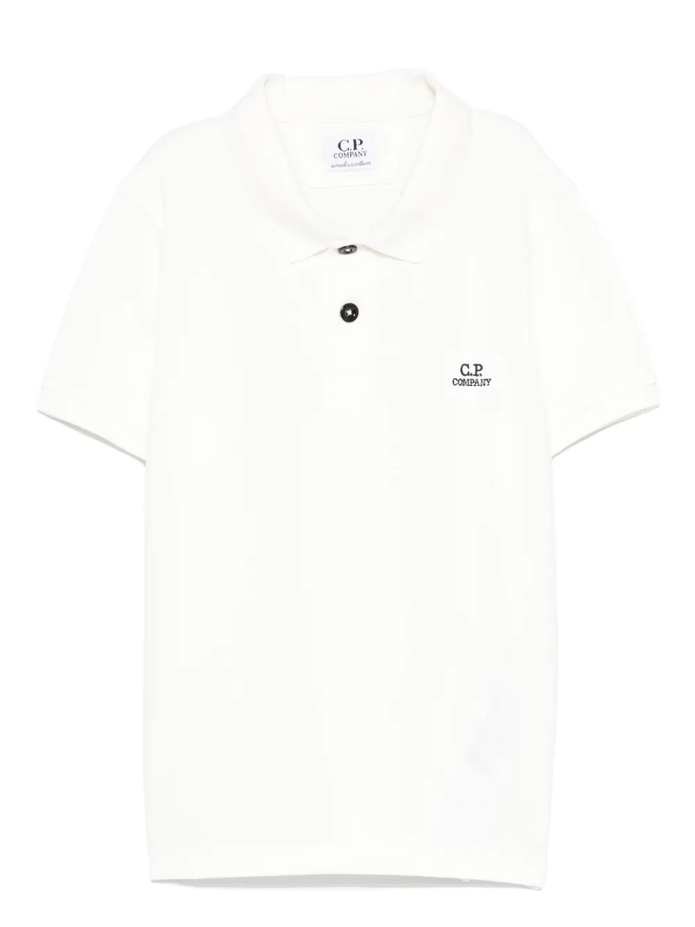 C.P. Company Kids Piqué poloshirt Wit