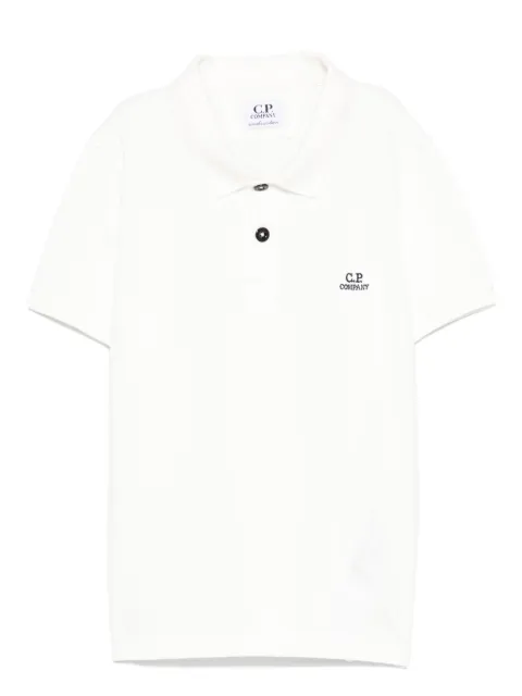 C.P. Company Kids Camisa polo com trama piquet