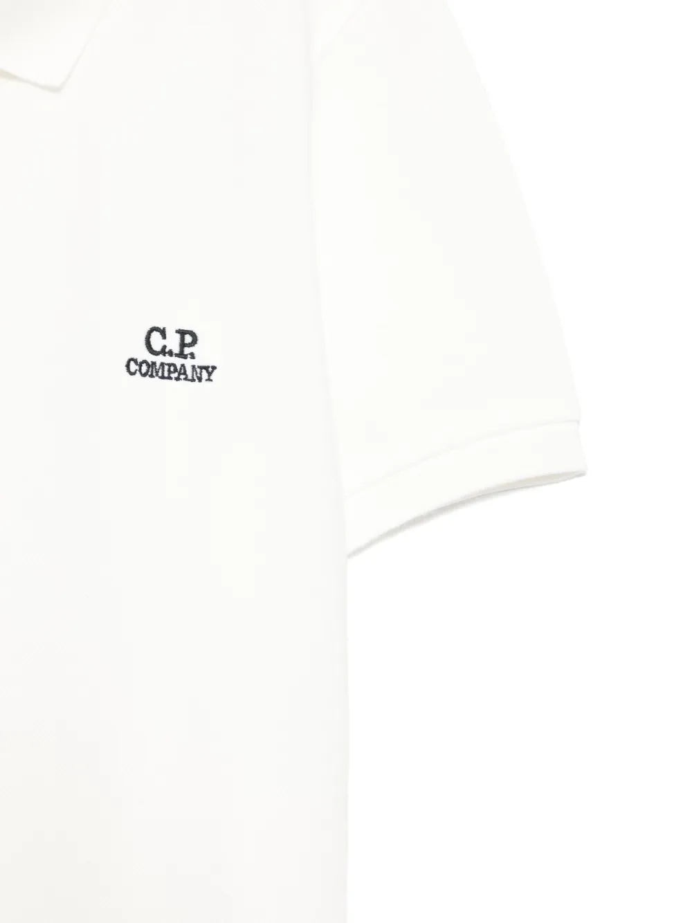 C.P. Company Kids Piqué poloshirt Wit