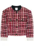 St. John plaid knit jacket - Red