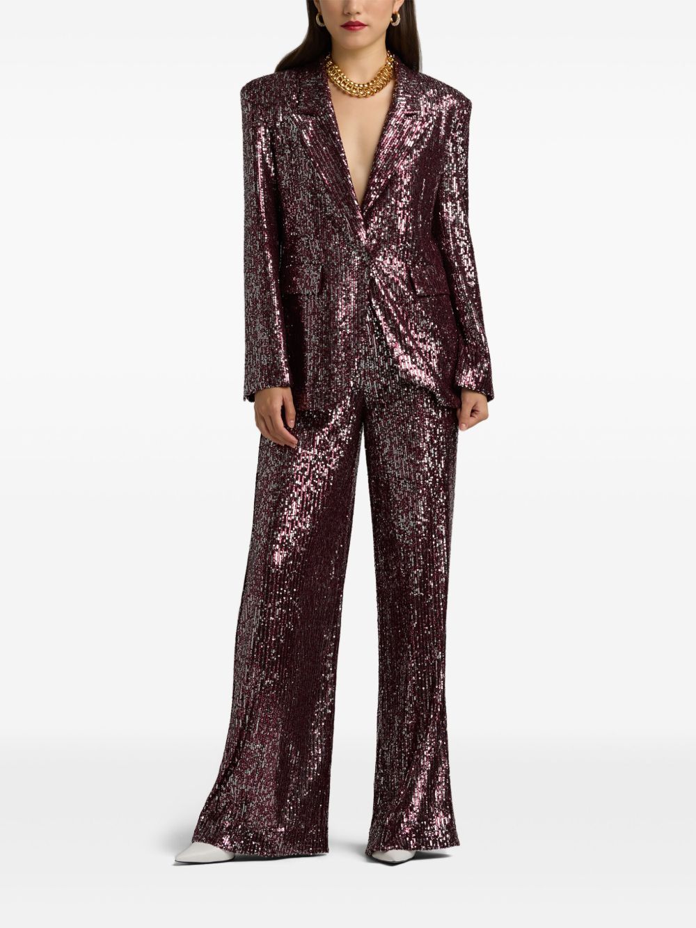 St. John sequin blazer - Roze