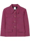 St. John mini plaid jacket - Pink