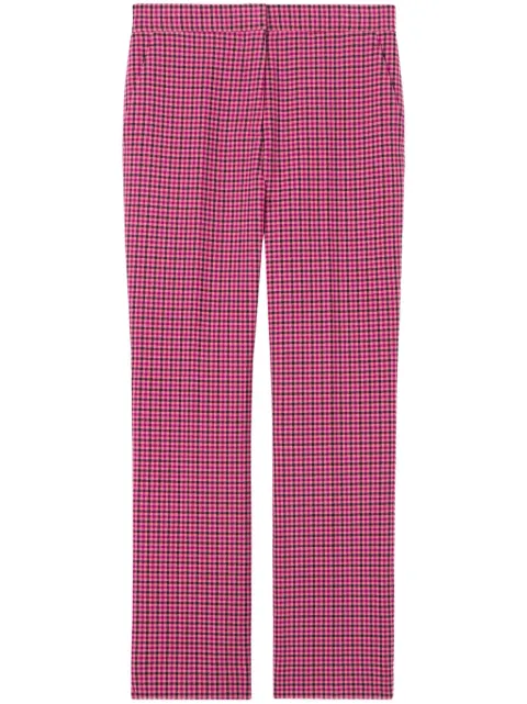 St. John pantalones con cuadros estampados