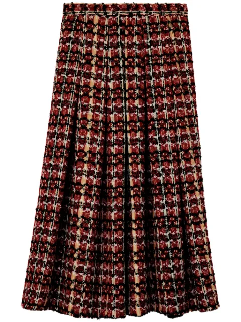 St. John falda midi de tweed