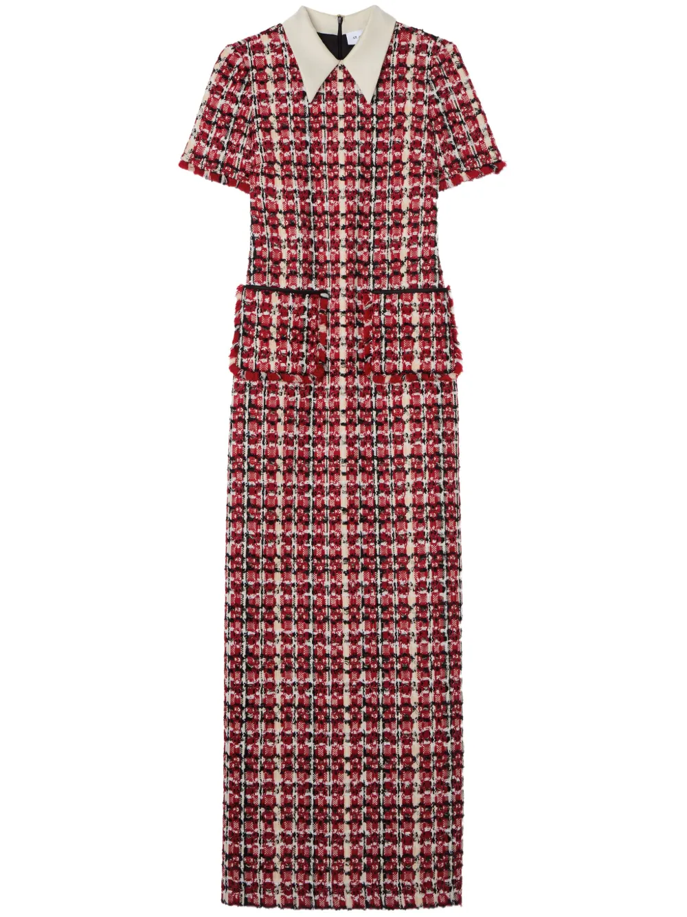 tweed maxi dress