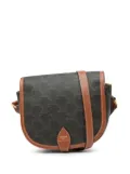 Céline Pre-Owned 2020 Medium Triomphe Coated Canvas Folco crossbody bag - Brown