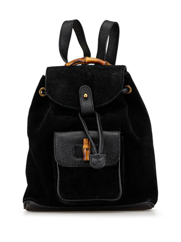 Gucci suede backpack on sale