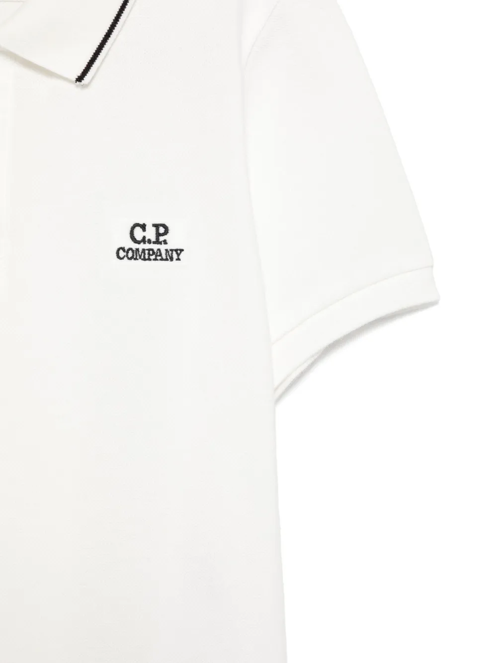 C.P. Company Kids Piqué poloshirt Wit