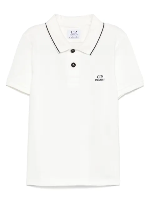 C.P. Company Kids Camisa polo com trama piquet