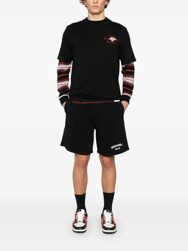 DSQUARED2 ロゴ トラックショーツ | ブラック | FARFETCH JP