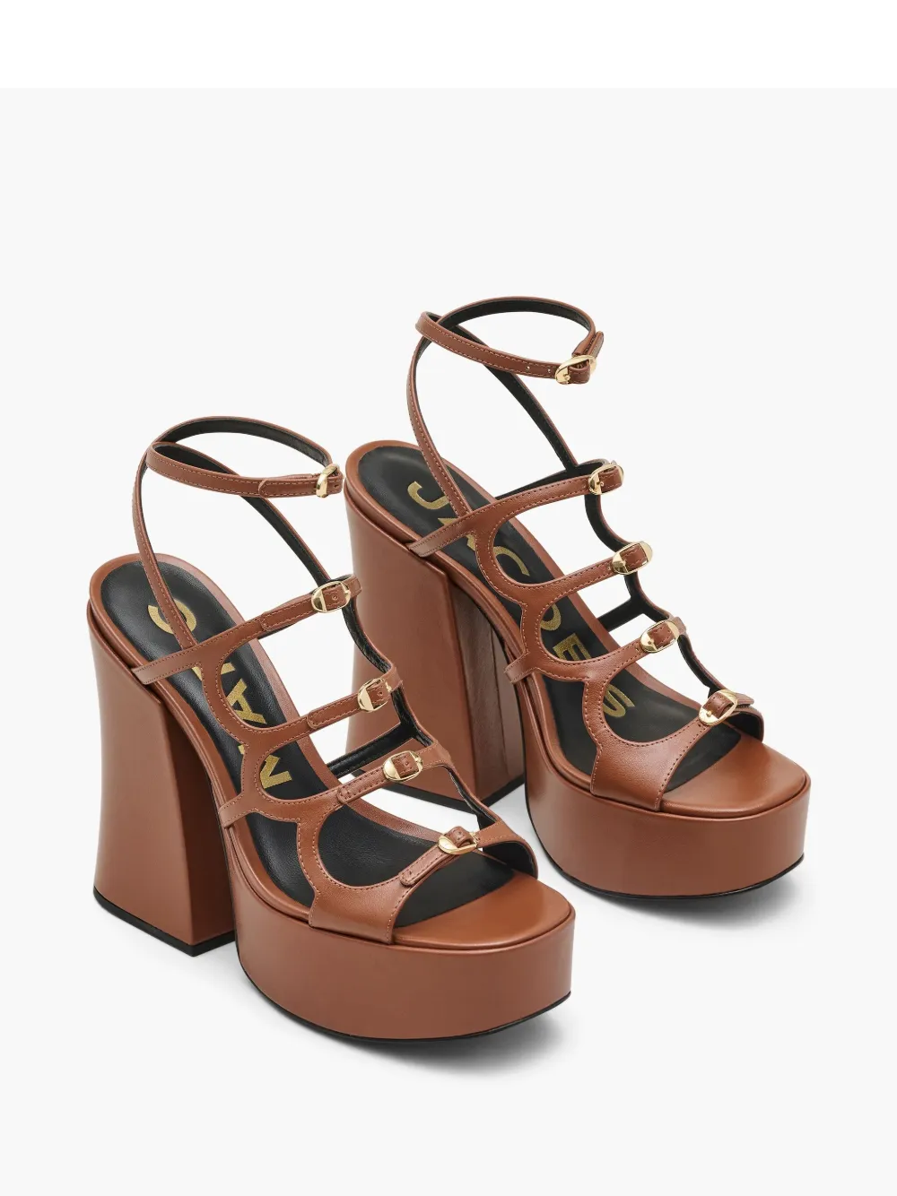 Marc Jacobs Kiki Platform Sandals In Brown