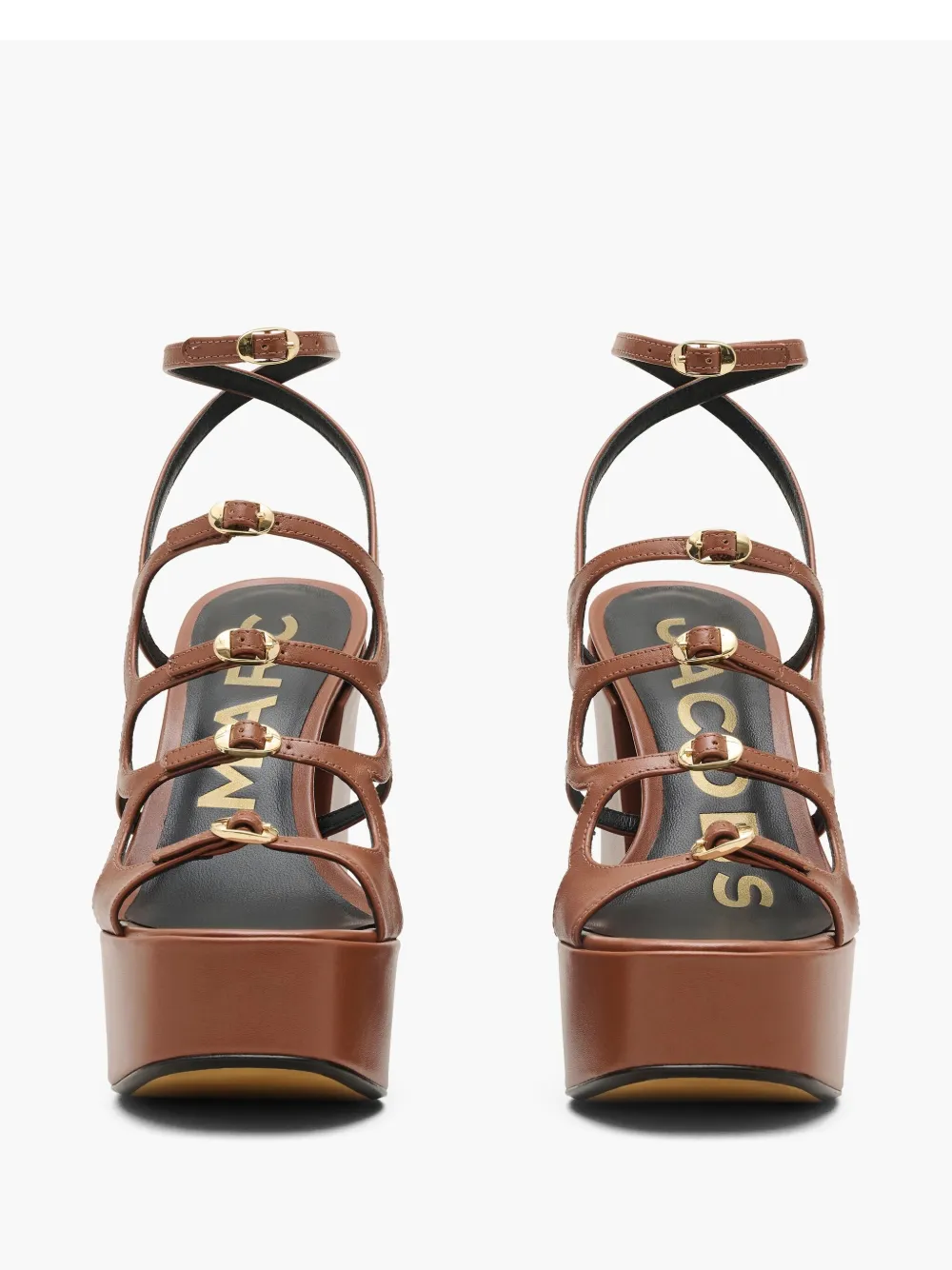 Marc Jacobs Kiki Platform Sandals In Brown