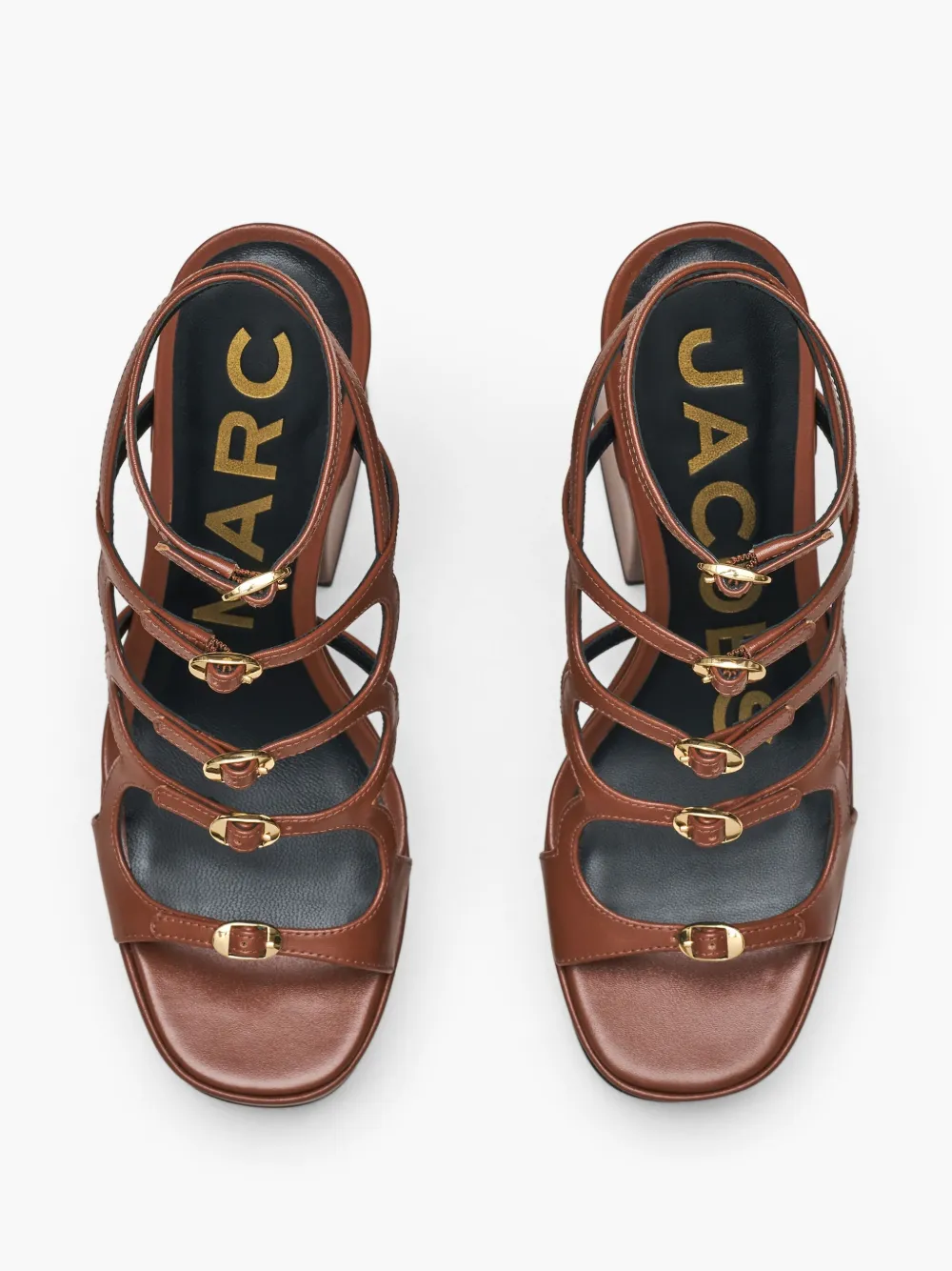 Marc Jacobs Kiki Platform Sandals In Brown