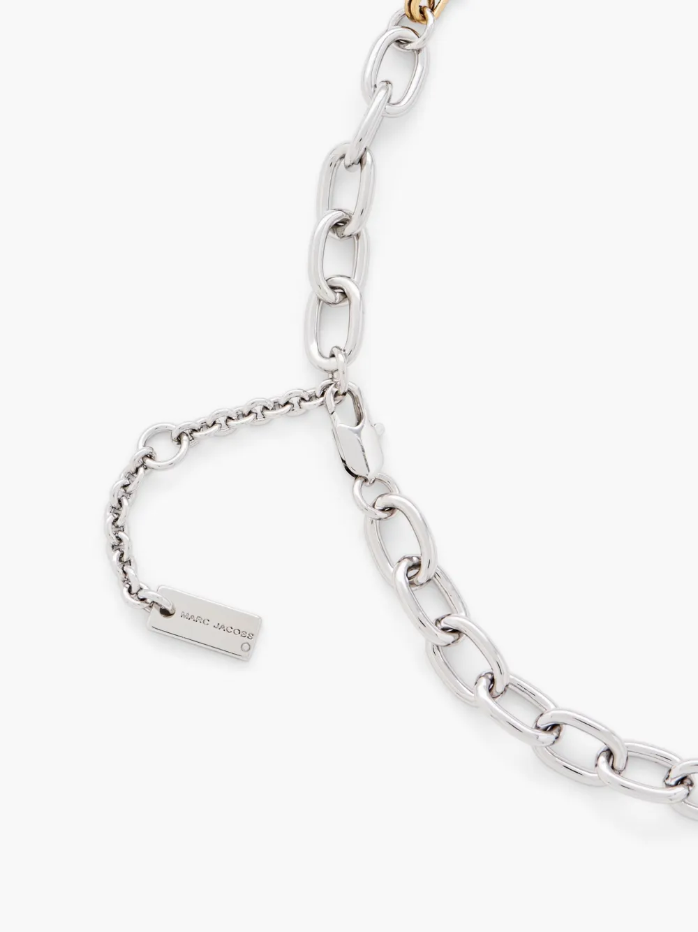 Marc Jacobs Grunge Glam Charm Necklace In Silver
