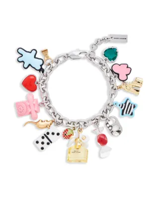 Marc Jacobs The Sticker Charm Statement Bracelet | Silver | FARFETCH