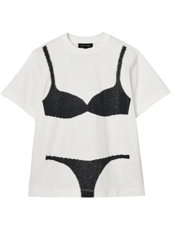 Marc Jacobs Bra-jacquard T-shirt | White | FARFETCH