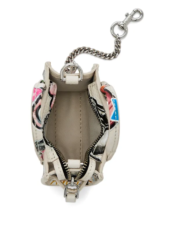 Marc Jacobs The Sticker Tote Charm | White | FARFETCH