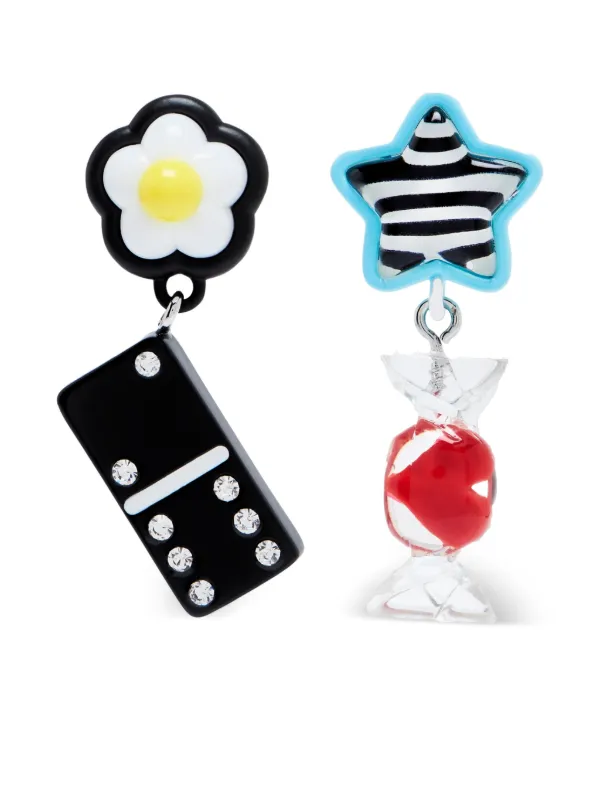 Marc Jacobs Sticker Charm ピアス | シルバートーン | FARFETCH JP