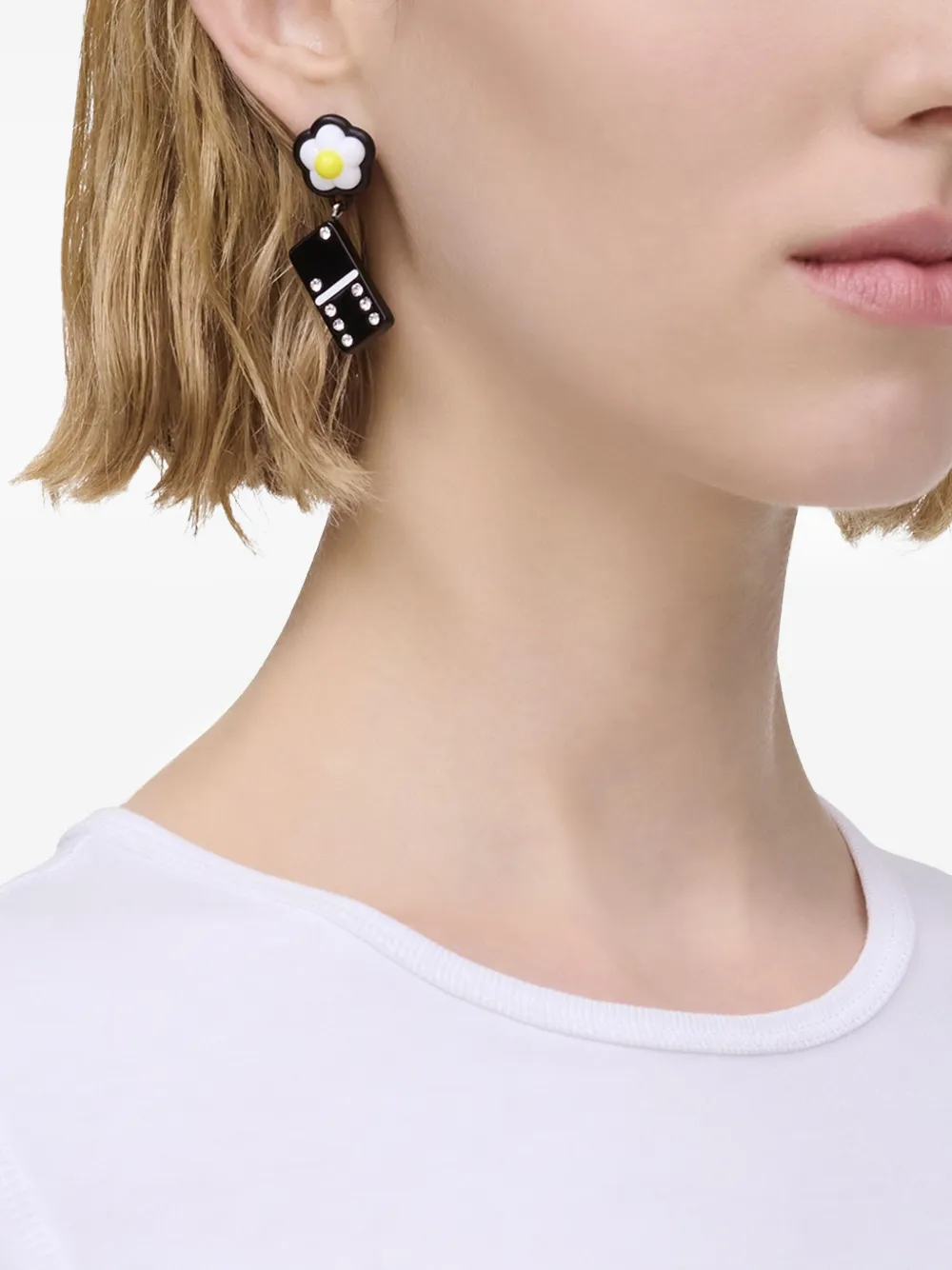 Marc Jacobs Sticker Charm earrings - Zilver