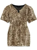 Marc Jacobs sequin-embellished mini dress - Gold