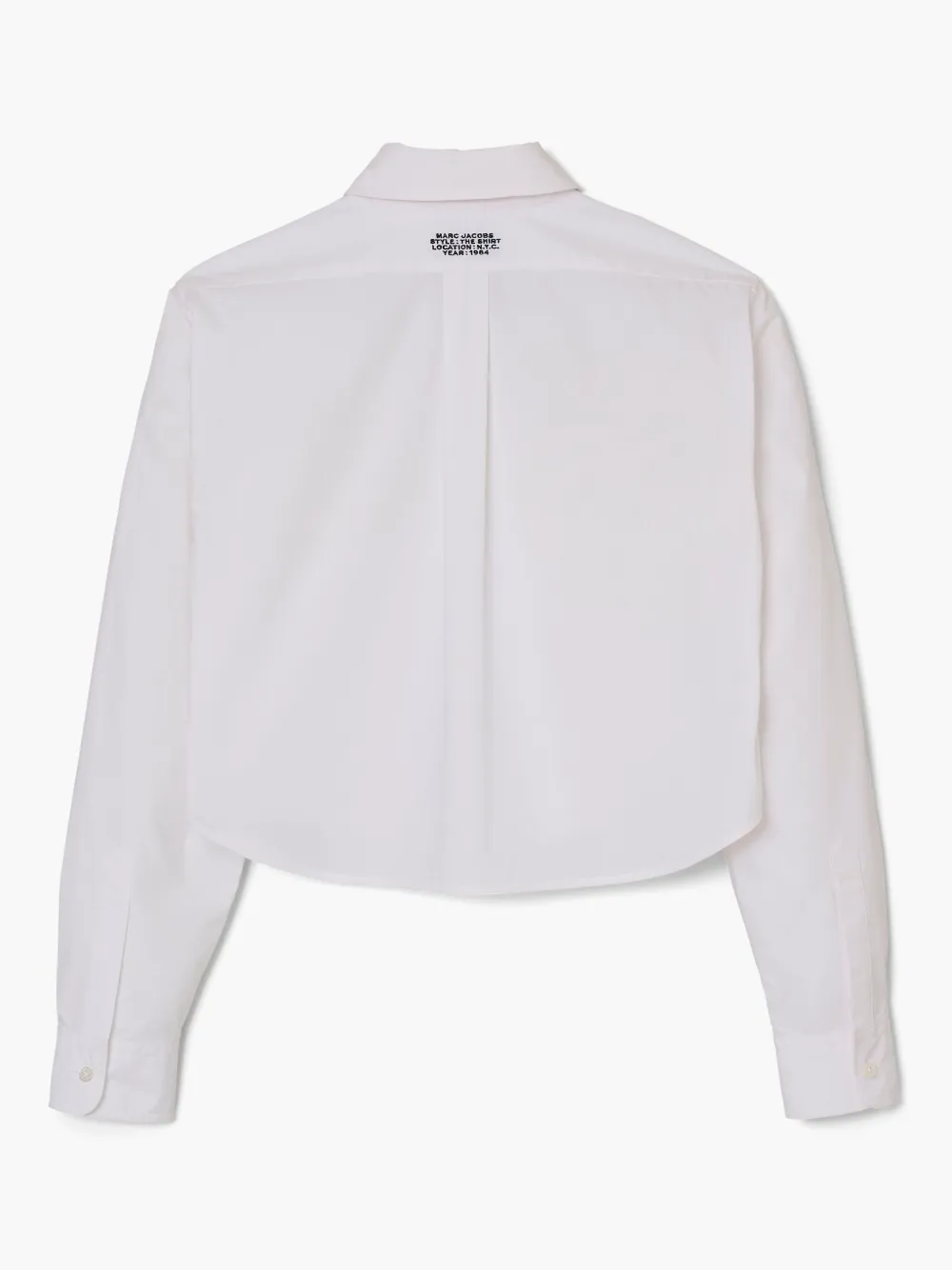 【美品】MARC JACOBS 長袖シャツ コットン100％ Sサイズ相当 Marc Jacobs logo-embroidered Shirt | White | FARFETCH