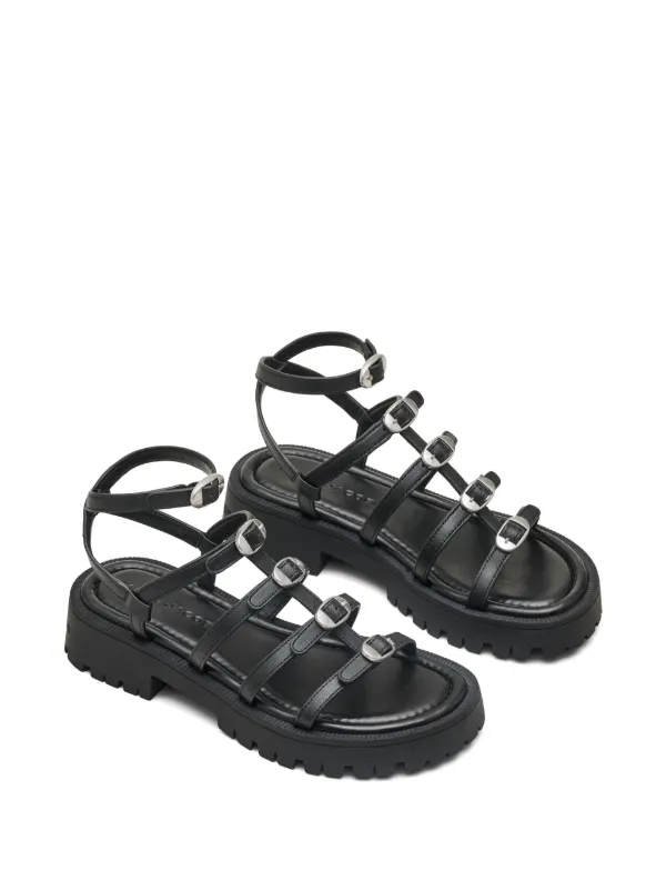 【関税込み】Marc Jacobs フラットサンダル Marc Jacobs Kiki グラディエーターサンダル | ブラック