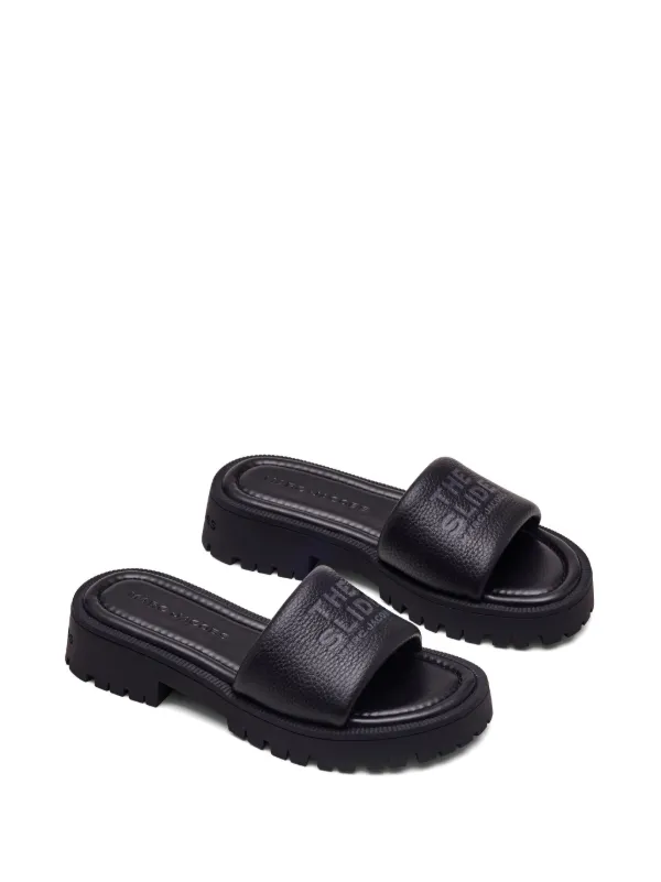 Marc Jacobs The Lug Sole Slide | Black | FARFETCH