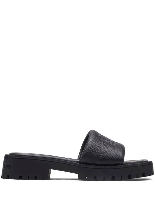 【関税込み】The Lug Sole Sandals - Marc Jacobs - Cotton - Bl Marc Jacobs The Lug Sole Slide | Black | FARFETCH