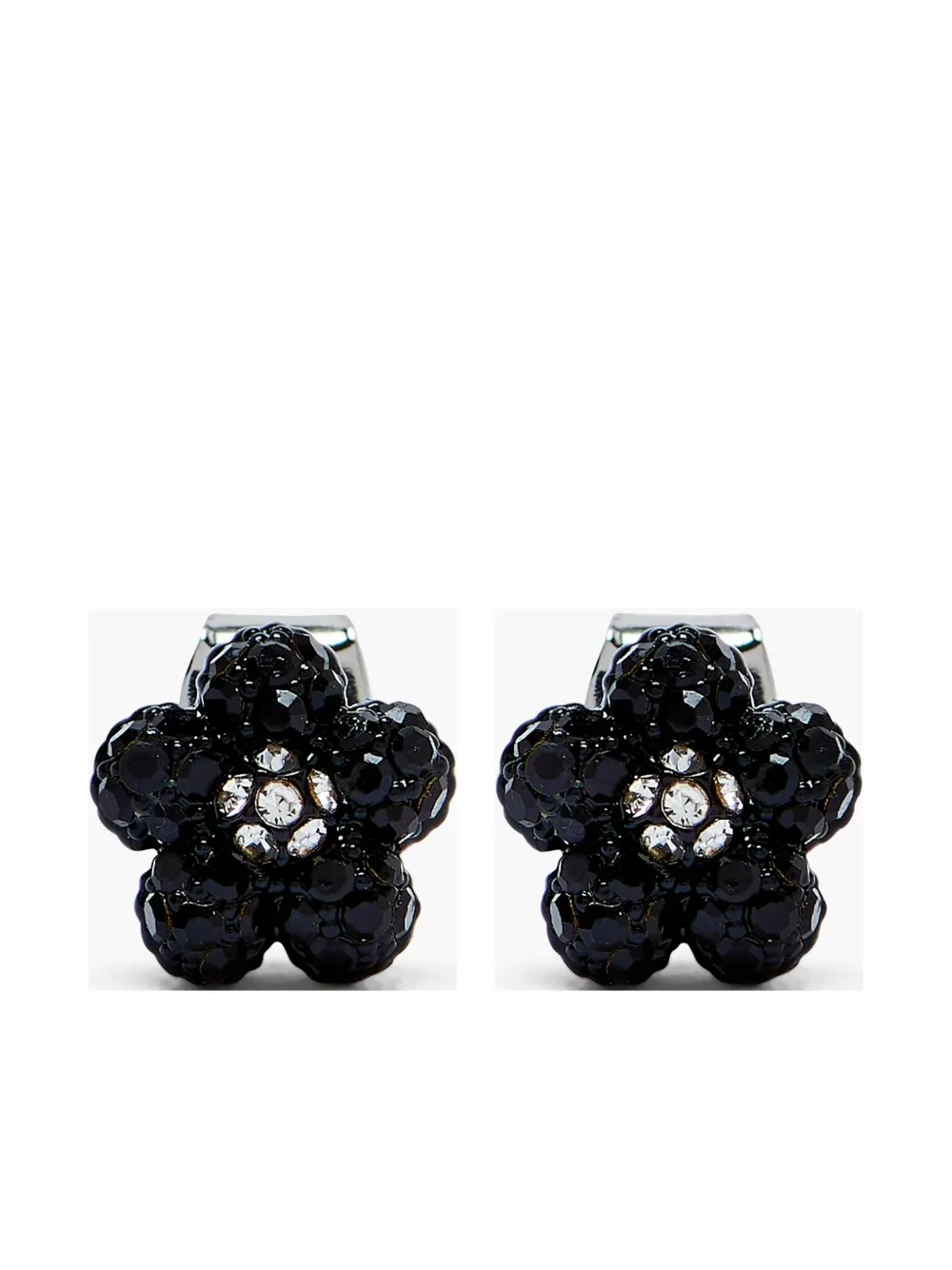 Marc Jacobs Silver  Black Earrings In Silver