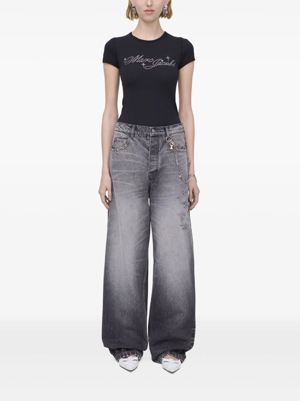 Marc Jacobs The Charm Oversized jeans - Grijs