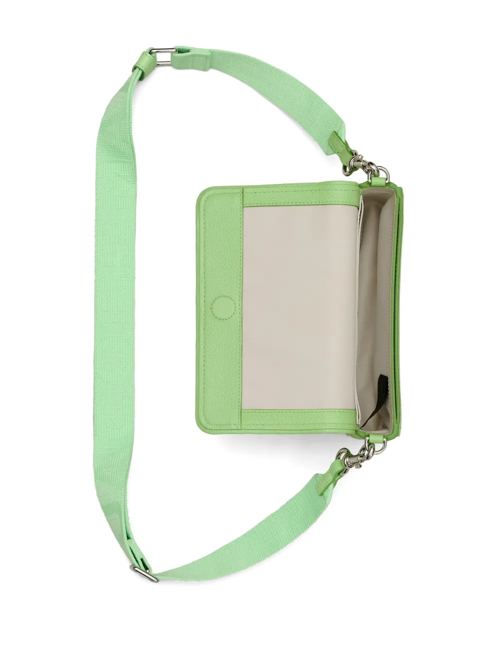 Shop Marc Jacobs The Leather Mini Bag In Green