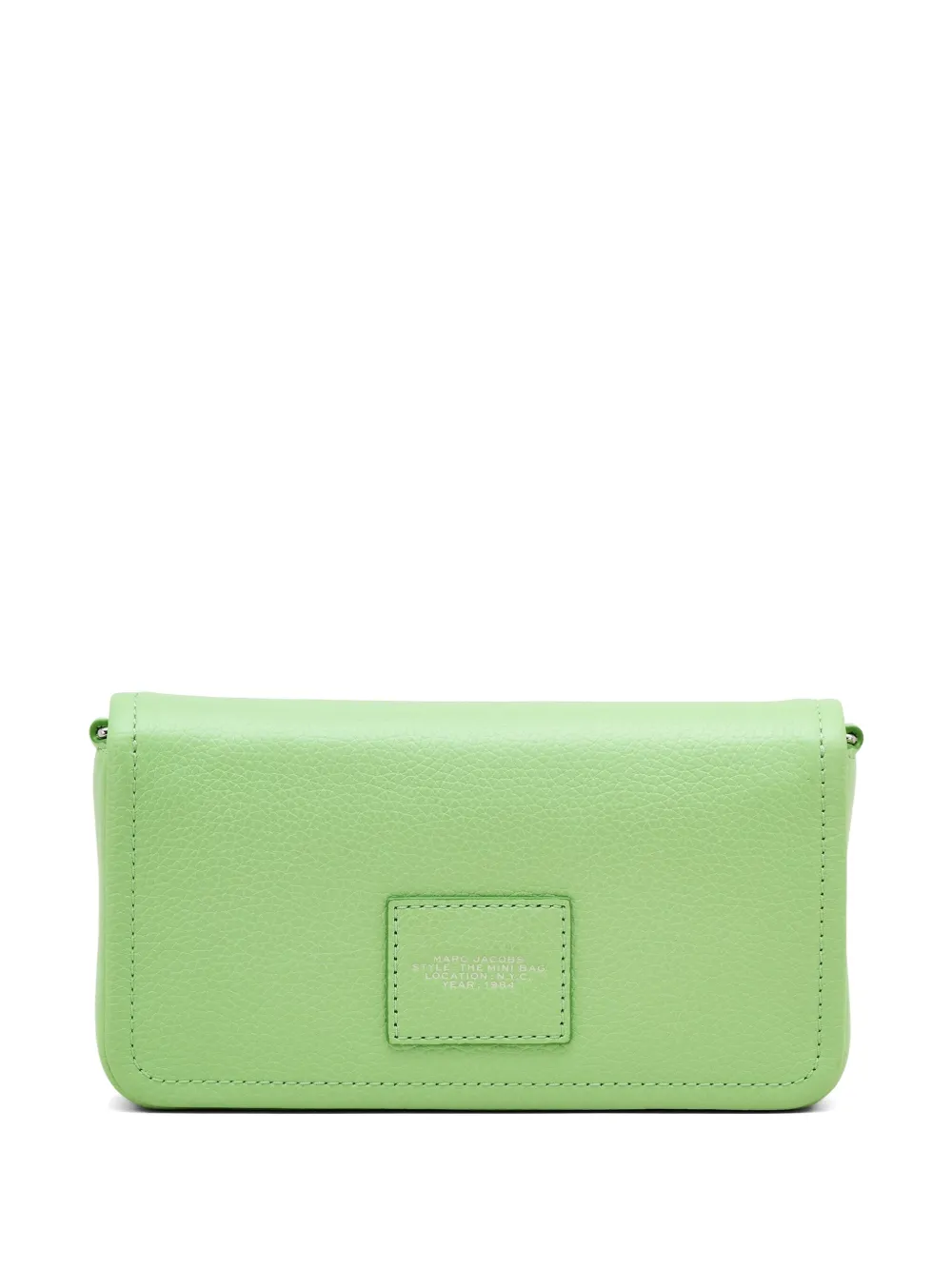 Shop Marc Jacobs The Leather Mini Bag In Green