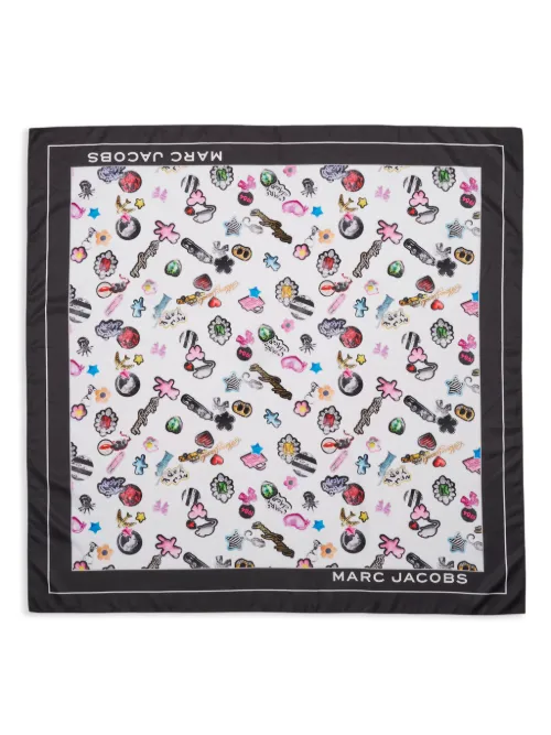Écharpe à imprimé Sticker - Marc Jacobs - Modalova