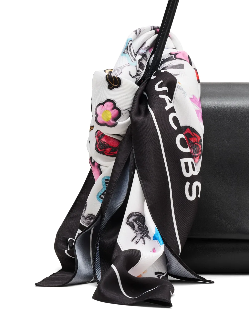 ★MARC JACOBS★ STICKER PRINT SCARF WHITE MULTI 27687291_57909848_1000.jpg