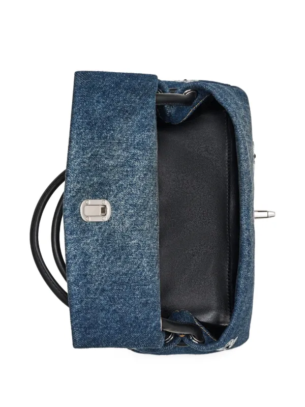 Marc Jacobs The Sequin Daisy Denim Mini Dual Bag | Blue